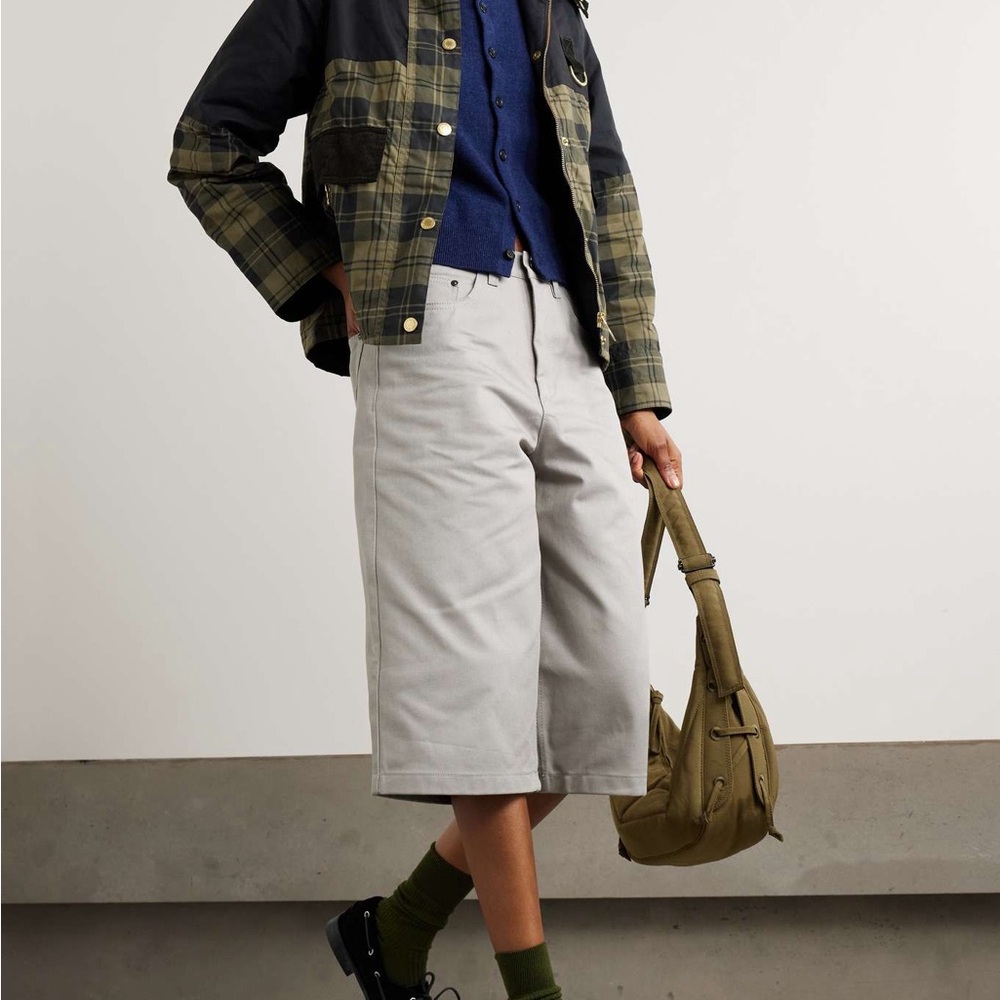 Barbour Women's Utility Jacket - Black and Olive Plaid - Picture 2 of 5